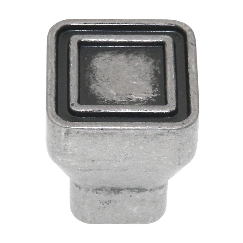 Amerock Polara Aged Pewter 1 Square Cabinet Pull Knob BP53025AP