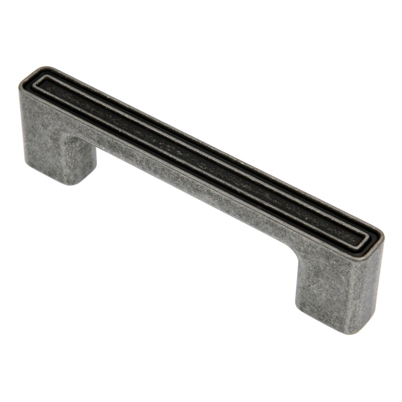 Amerock Polara Aged Pewter 3 3/4 (96mm) Center to Center Cabinet Handle Pull BP53026AP