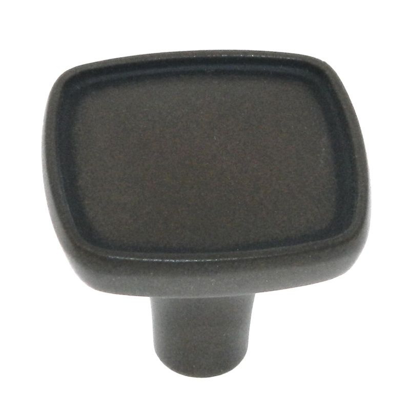 Amerock Porter Antique Rust 1 1/8 Ridged Cabinet Pull Knob BP27006ART