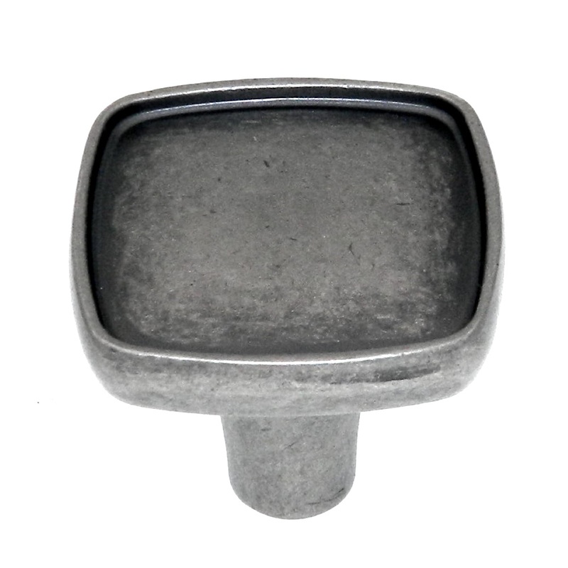 Amerock Porter Weathered Nickel 1 1/8 Ridged Cabinet Pull Knob BP27006WN