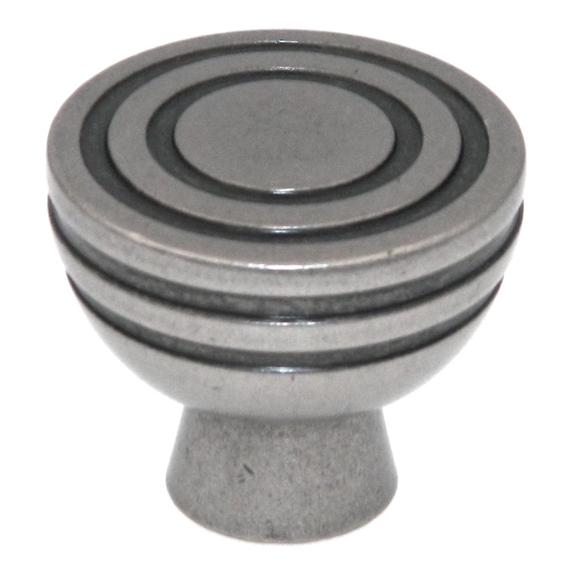 Amerock Sonara Antique Nickel 1 1/4 Round Cabinet Pull Knob BP53043AN