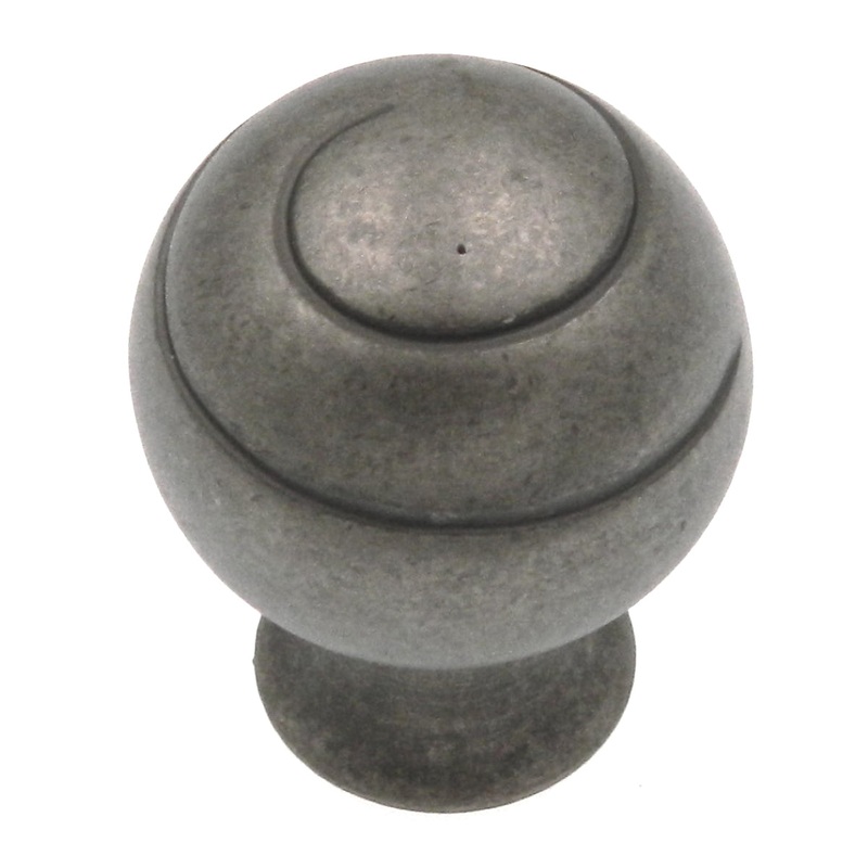 Amerock Swirl’Z Weathered Nickel 1 1/8 Ball Cabinet Pull Knob BP9338WN