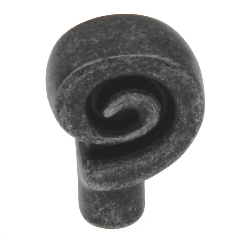 Amerock Swirl’Z Wrought Iron Dark 1 1/8 Novelty Cabinet Pull Knob BP9339WID