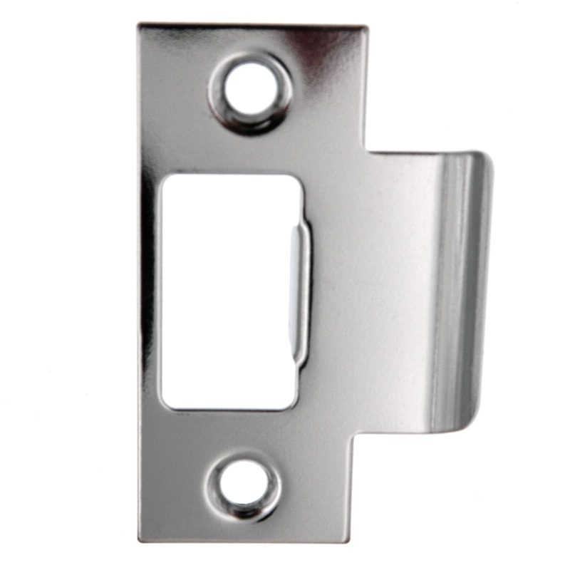 Warwick Door Heavy Duty T Strike Plate Replacement, Chrome SH1009CH