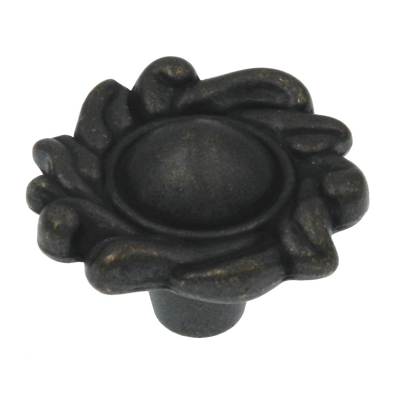 10 Pack Hickory Foxglove 1 1/2 Windover Antique Round Cabinet Knob P2111-WOA