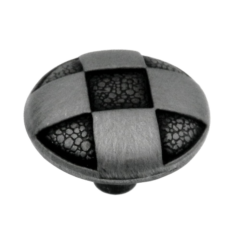 10 Pack Hickory Hardware Harlequin P2511-AP Antique Pewter 1 1/4 Knobs