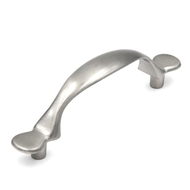 10 Pack Hickory’s Conquest P14170-SN Satin Nickel 3cc Arch Cabinet Handle Pulls