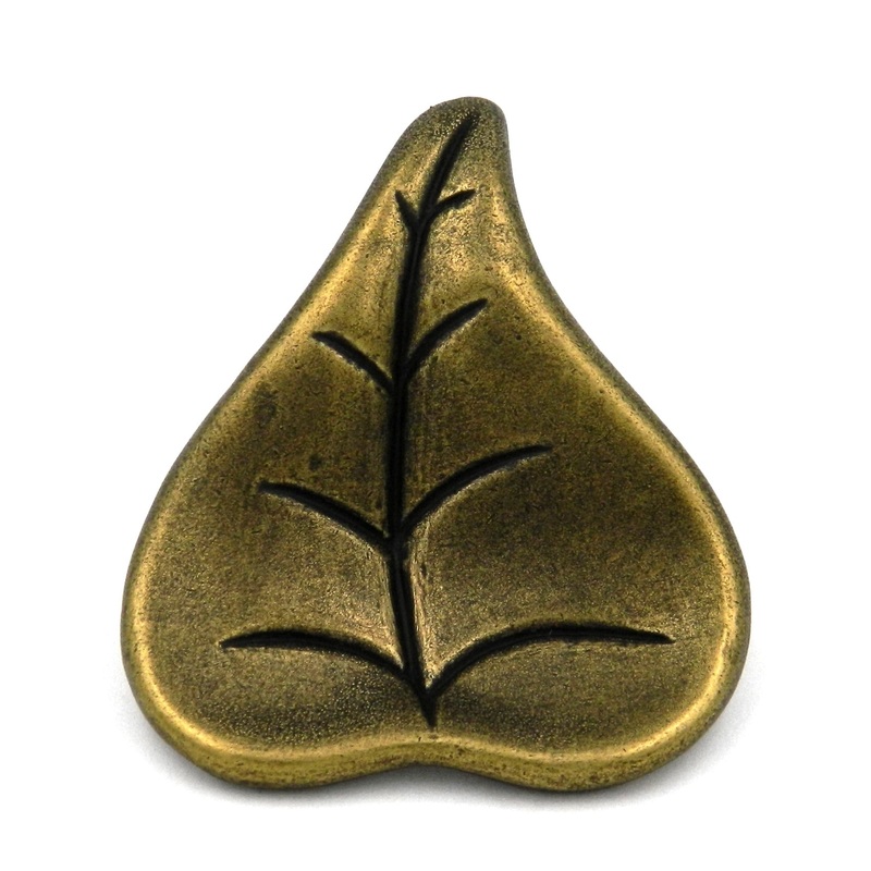 10 Pack Hickory Touch of Spring P7305-WA Windsor Antique Leaf 2 1/4 Drawer Pull