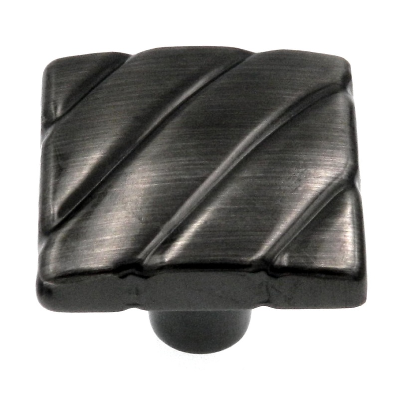 Amerock Design Details Pewter 1 1/4 Square Cabinet Pull Knob BP1825PWT