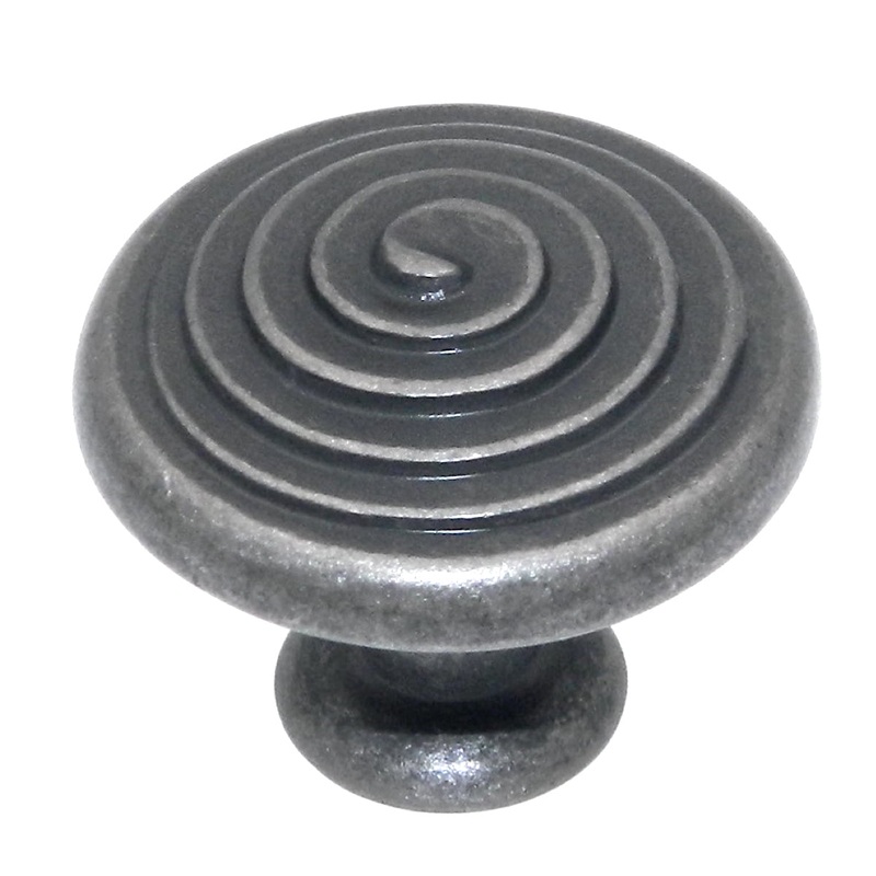 Amerock Divinity Weathered Nickel 1 1/4 Swirl Cabinet Pull Knob BP19252WN