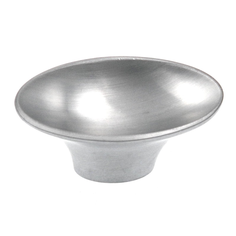 Amerock Manor Brushed Chrome 1 15/16 Oval Cabinet Pull Knob BP2612926D