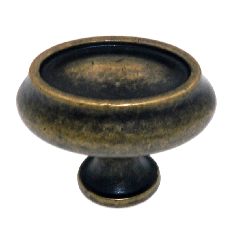 Amerock Manor Weathered Brass 1 1/2 Oval Cabinet Solid Brass Knob BP26127R2