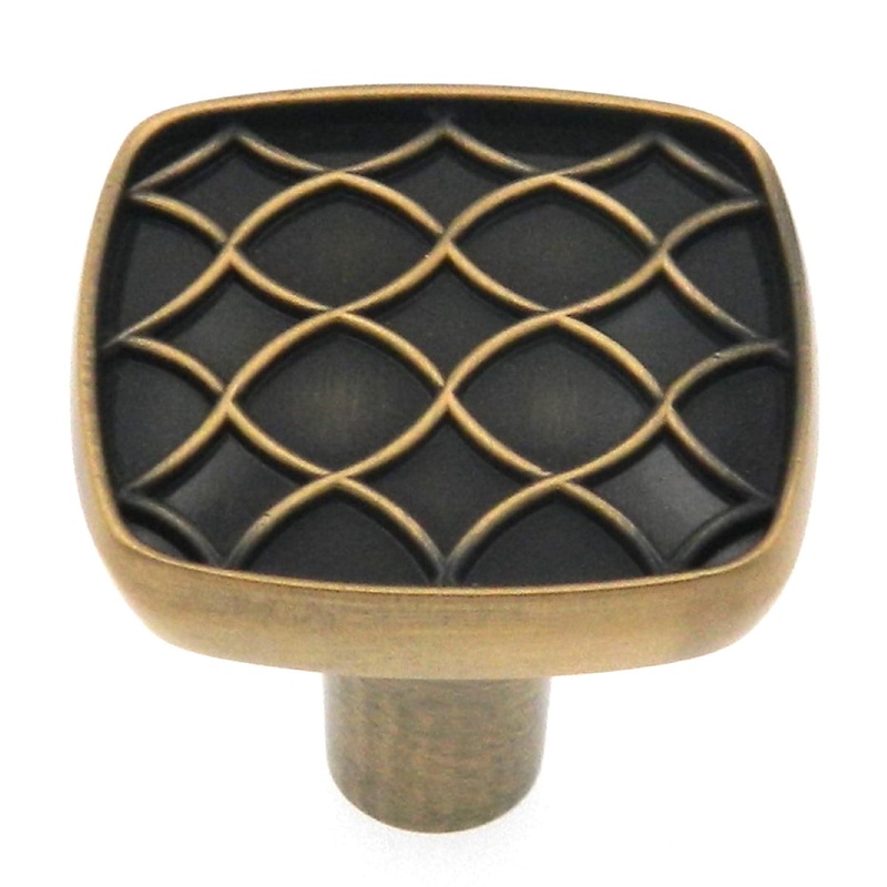 Amerock Marsden Elegent Brass 1 1/8 Ornate Cabinet Pull Knob BP27008EB
