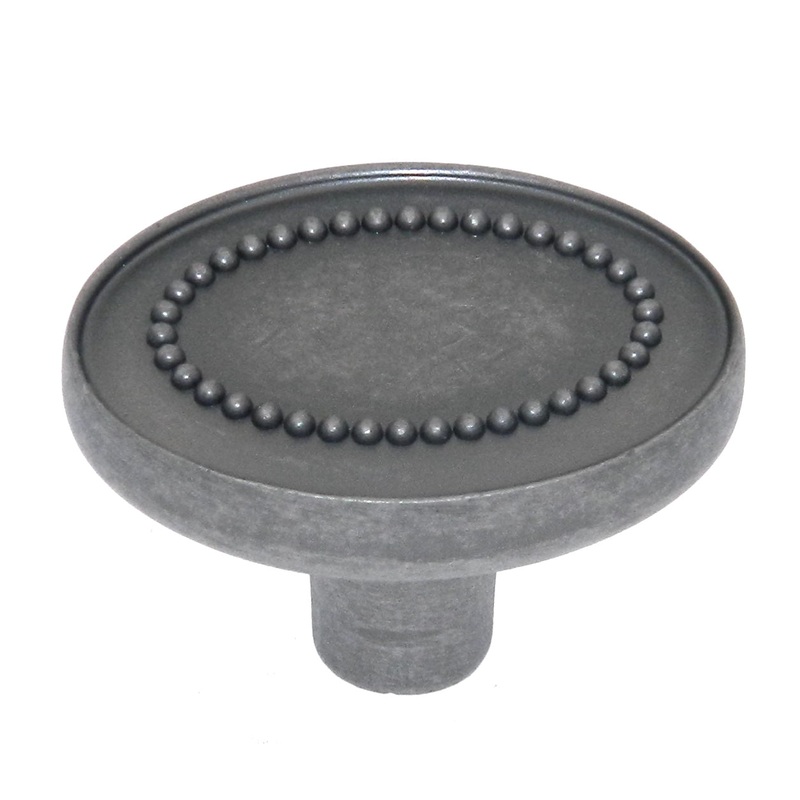 Amerock Opulence Weathered Nickel 1 3/8 Dotted Cabinet Pull Knob BP26133WN