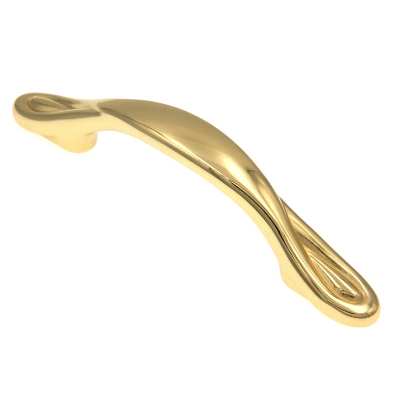 Amerock Reflections Polished Brass 3 Center to Center Cabinet Handle Pull BP13833