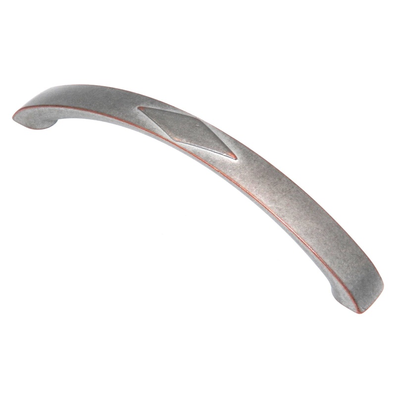 Amerock Vasari Weathered Nickel Copper 5 (128mm) Center to Center Cabinet Handle Pull BP24008WNC