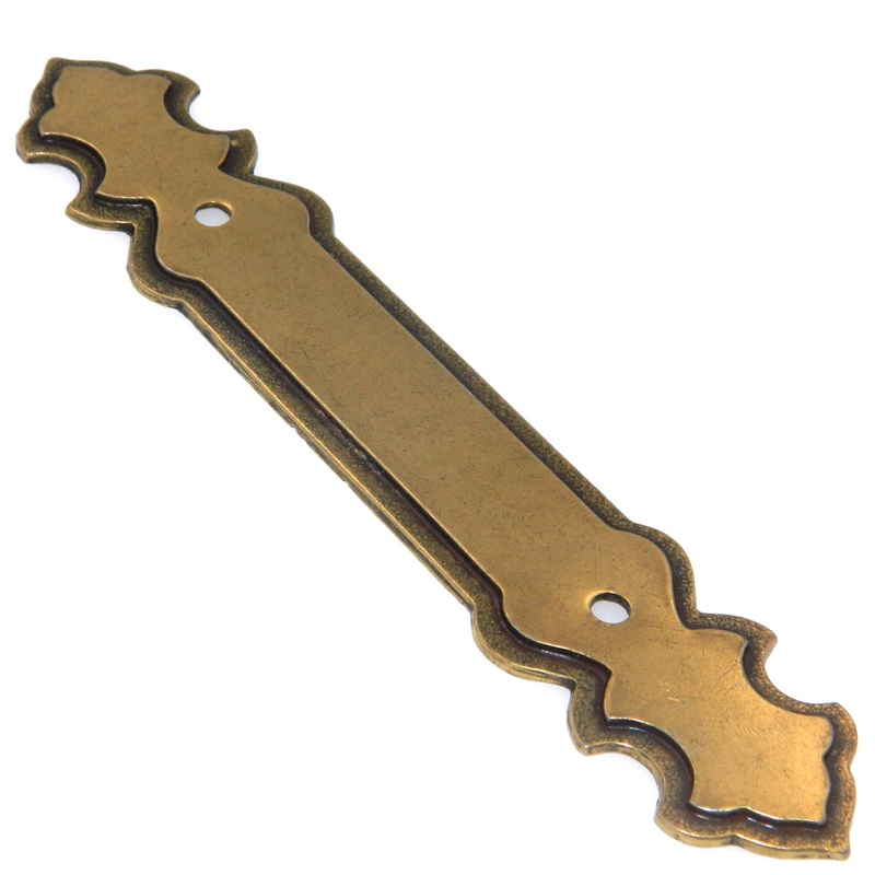 Belwith Hickory Hardware Lancaster Brass Manor House 3cc Cabinet Pull Backplate P275-LP