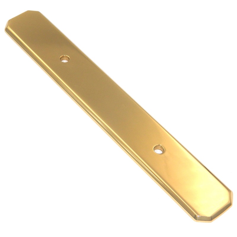 Belwith Keeler Polished Brass Solid Brass 3cc Cabinet Pull Backplate C20