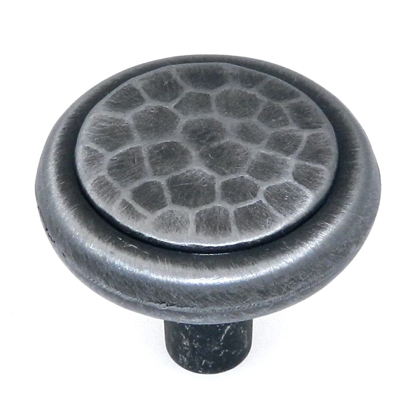 Hickory Hardware Arts & Crafts Antique Pewter 1 1/4 Round Cabinet Pull Knob P7528-AP