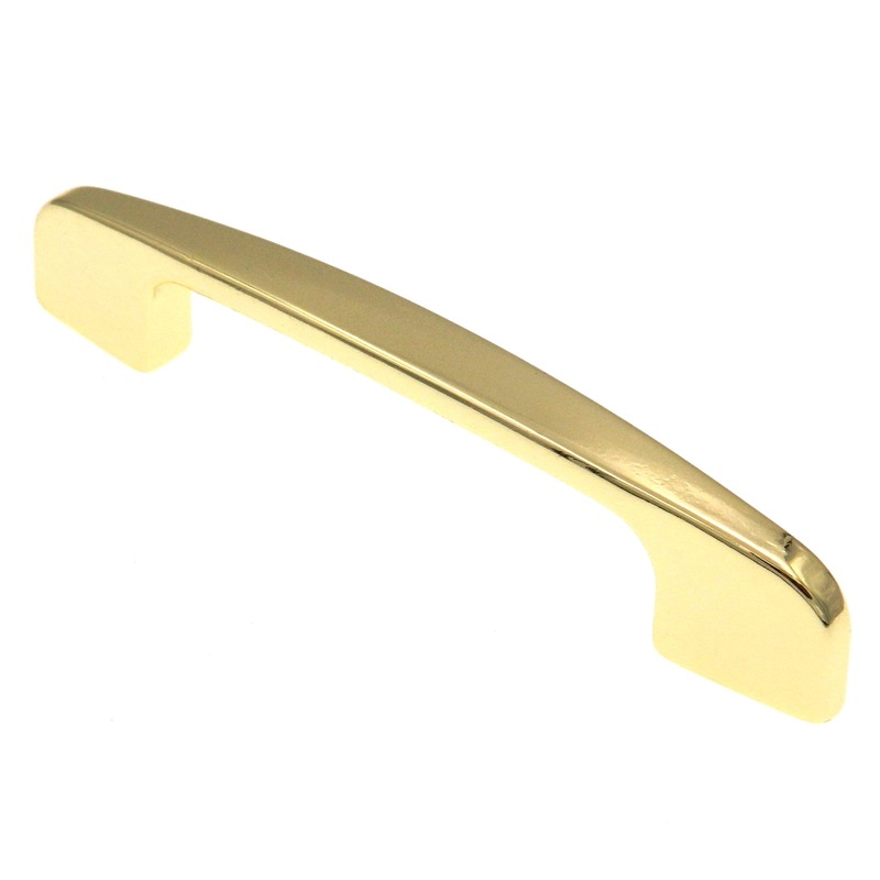 Hickory Hardware Modern Accents Polished Brass 3cc Furniture Cabinet Handle Pull P14114-3