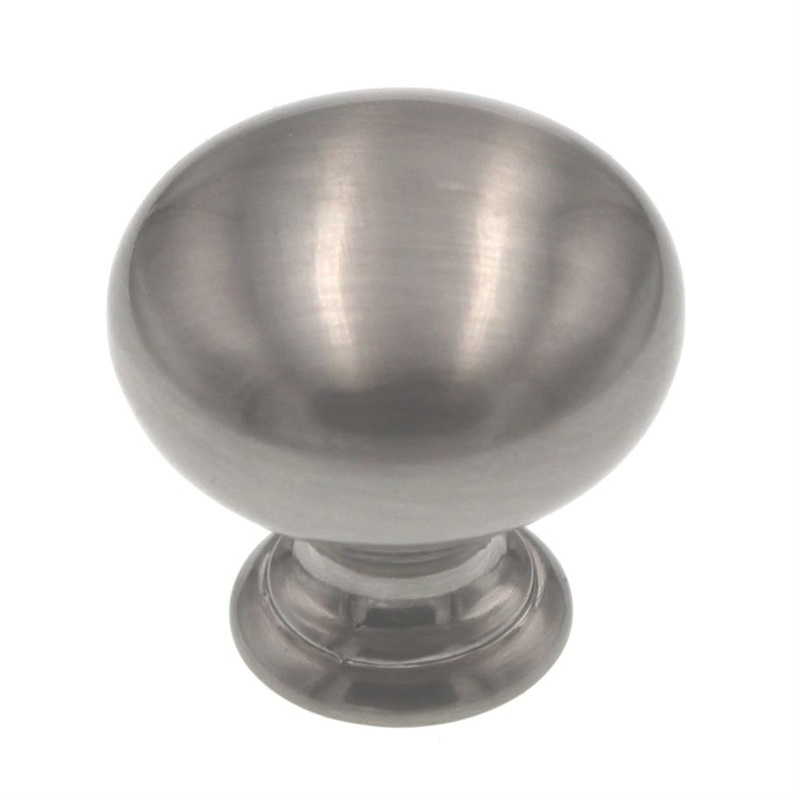 Hickory Hardware Satin Nickel 1 Smooth Mushroom Cabinet Knob Pull PA1217-SN