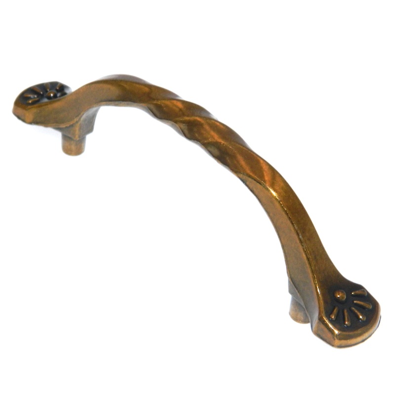 Hickory Hardware Southwest Lodge Lancaster Hand Polished 3cc Cabinet Handle Pull P375-LPH