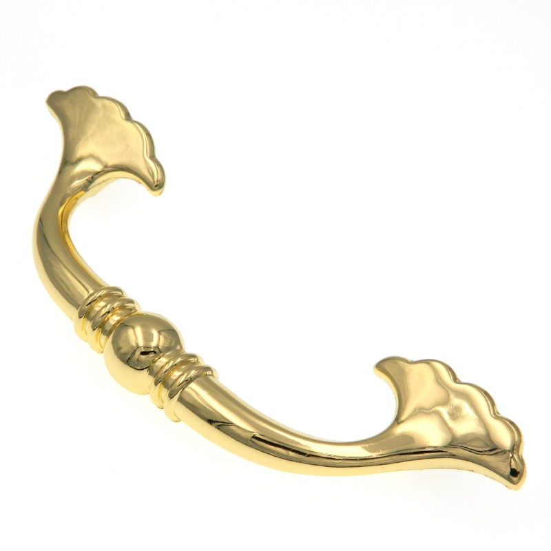 Hickory Hardware Tranquility Polished Brass 3 3/4 (96mm)cc Furniture Cabinet Handle Pull P366-PB