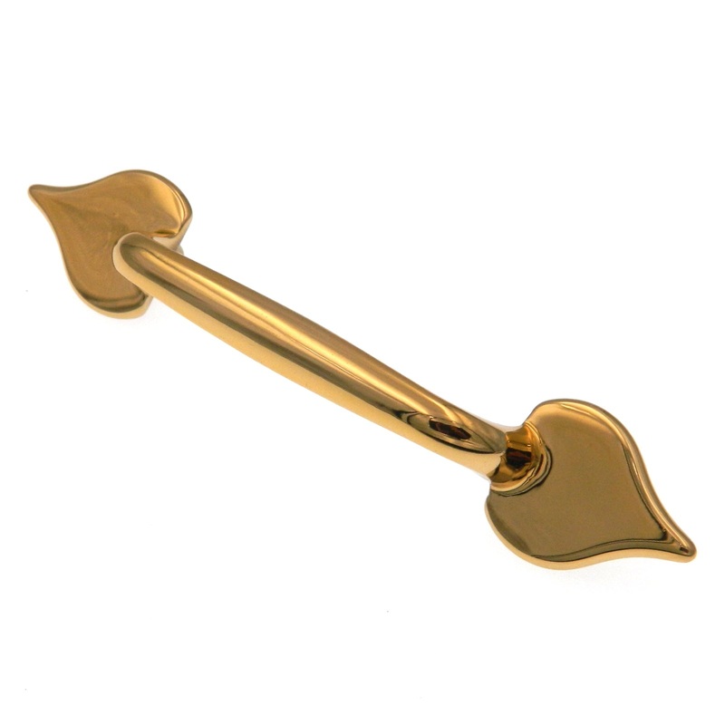 Keeler Carriage House Polished Brass 3cc Furniture Cabinet Handle Pull Solid Brass A39