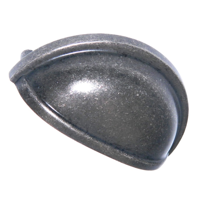 Keeler Prestige Old English Pewter 3cc Furniture Drawer Cup Pull Solid Brass K643
