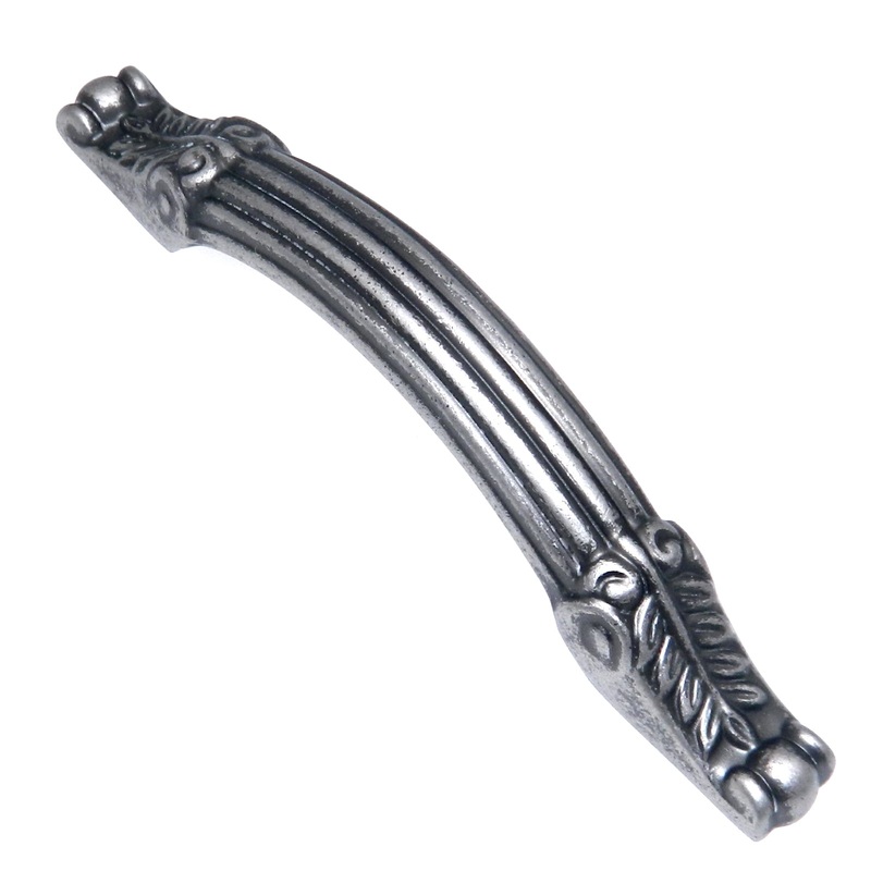 Keeler Richelieu Antique Pewter 3cc Furniture Cabinet Handle Pull Solid Brass F617