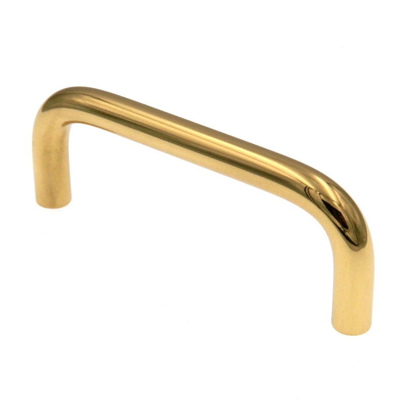 10 Pack Amerock BP1460-3 Polished Brass 3cc Solid Brass Cabinet Pull Wire Pulls