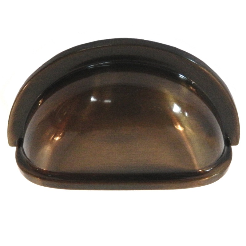10 Pack Antique English Brass 3cc Showcase P2769-AEH Drawer Cup Pull Handle