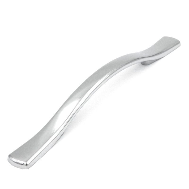 10 Pack Hickory Euro-Contemporary P2165-CH Chrome 5 (128mm)cc Cabinet Handles