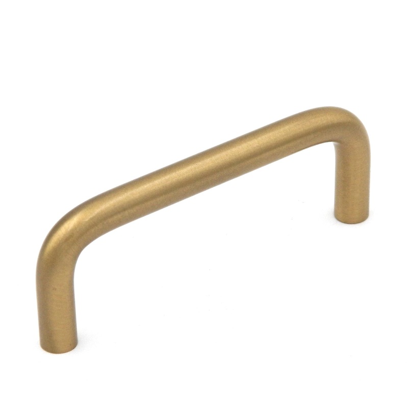 10 Pack Hickory Hardware 3cc Satin Brass Cabinet Wire Pull Handles PW353-04