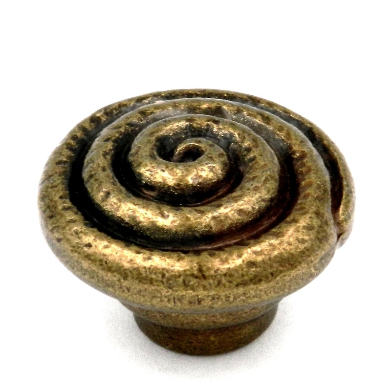 10 Pack Hickory Hardware Grecian Revival P7351-LP Brass 1 1/4 Cabinet Knobs