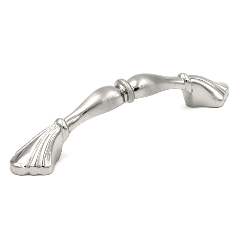 10 Pack Hickory Hardware P343-SC Satin Chrome Eclipse 3cc Arch Handle Pull