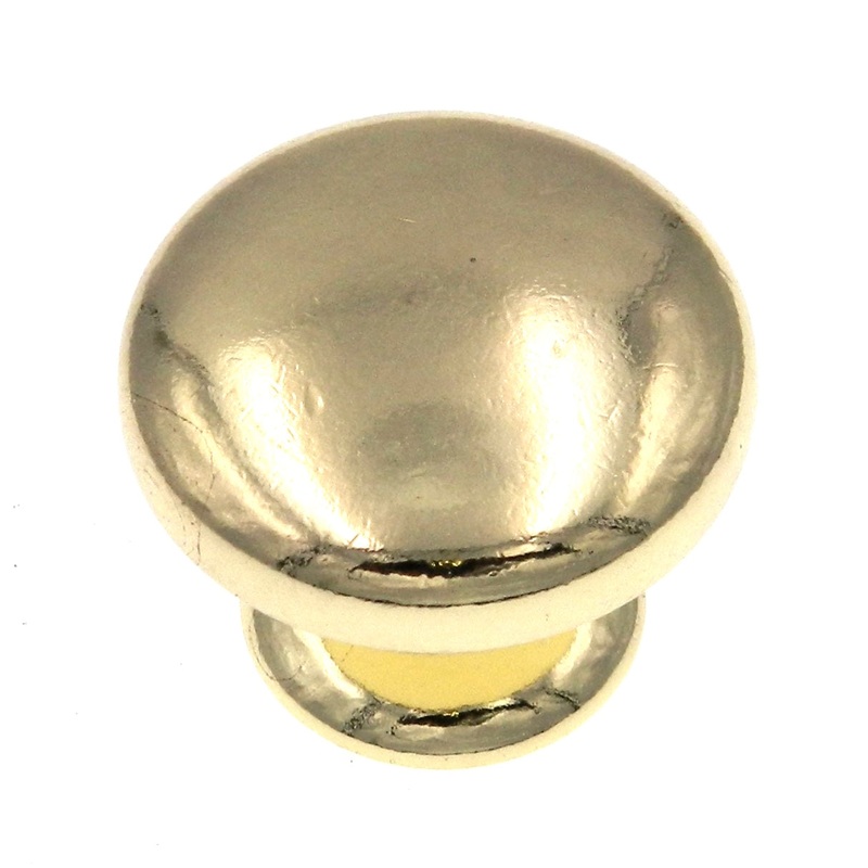 10 Pack Hickory Manor House P406-PB Polished Brass 1 1/4 Cabinet Knobs Pulls