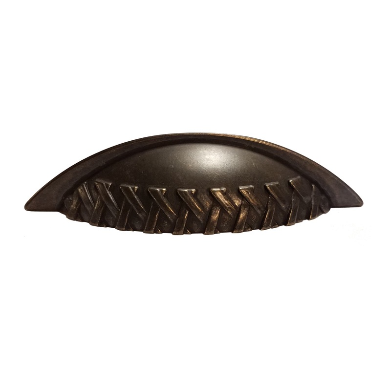 10 Pack Oil Rubbed Bronze 3cc Showcase P2203-ORB Basket Weave Drawer Cup Pull