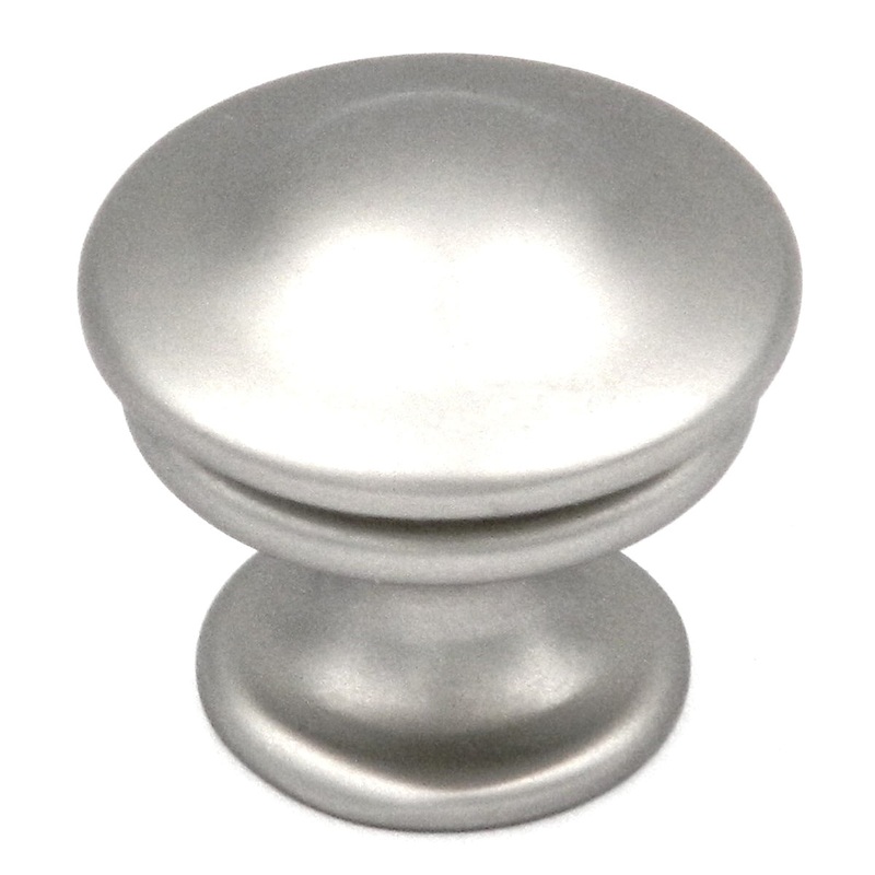 10 Pack P3152-FN Flat Nickel 1 1/8 Round Cabinet Knob Pulls Hickory Guild