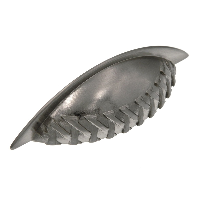 10 Pack Satin Nickel 3cc Showcase P2203-BSN Basket Weave Drawer Cup Pull