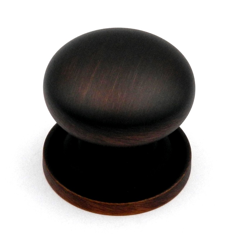 10 Pack Ultra Designer’s Edge Oil-Rubbed Bronze 1 1/8 Knob with Backplate 59481