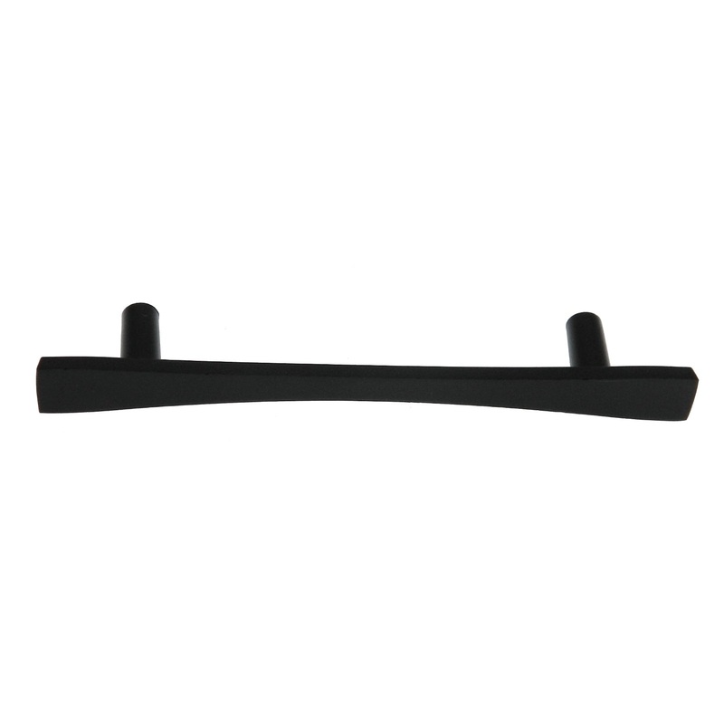 10 Pack Warwick Contemporary Black 3 3/4 (96mm)cc Solid Cabinet Handle Pull DH1024BL