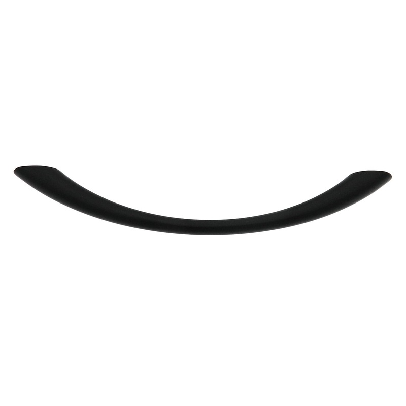 10 Pack Warwick Contemporary Black 5 (128mm)cc Solid Arch Cabinet Handle Pull DH1021BL
