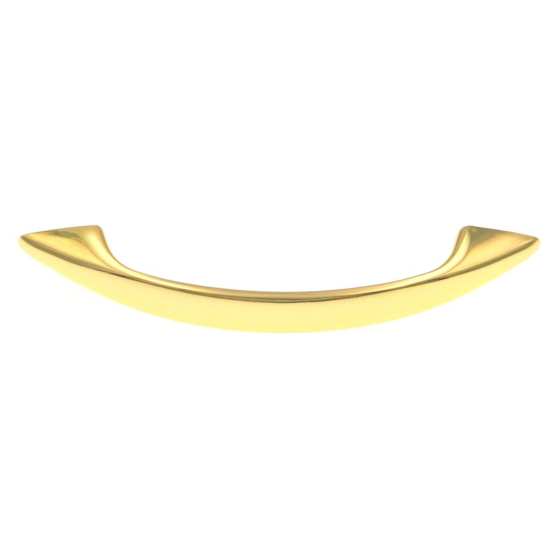 10 Pack Warwick Contemporary Polished Brass 3cc Solid Arch Cabinet Handle Pull DH1007PB