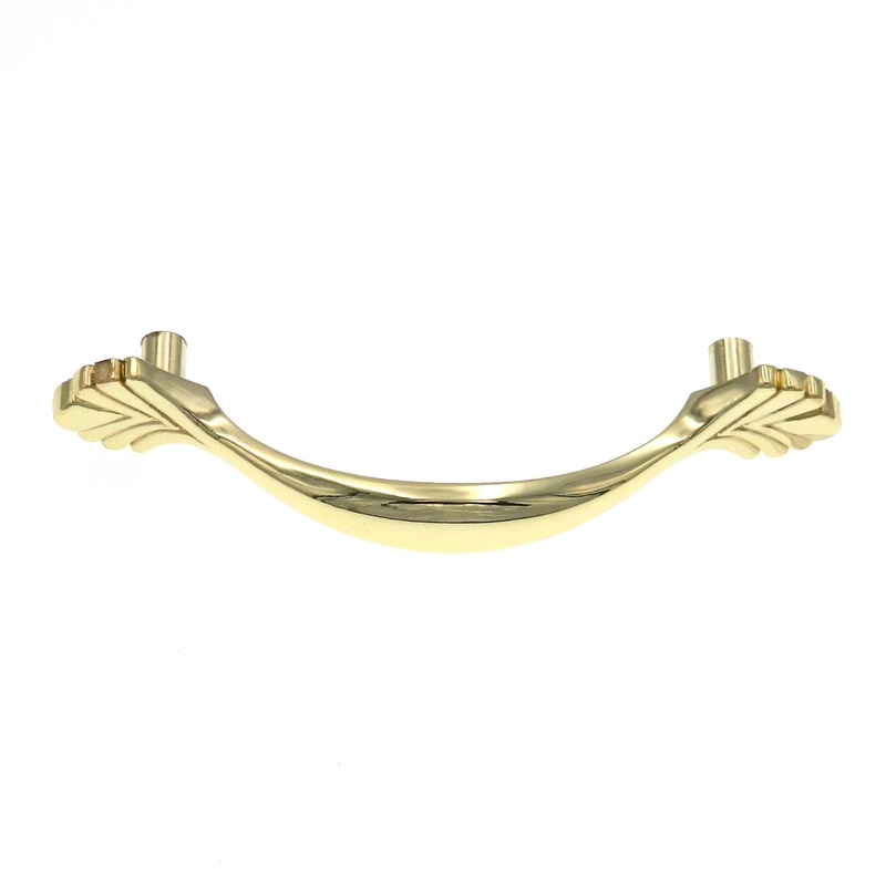 10 Pack Warwick Traditional Polished Brass 3cc Cabinet Handle Pull DH1023PB