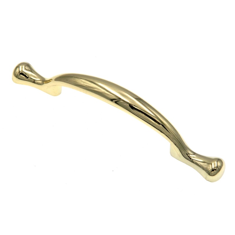 10 Pack Warwick Traditional Polished Brass 3cc Solid Cabinet Handle Pull DH1009PB