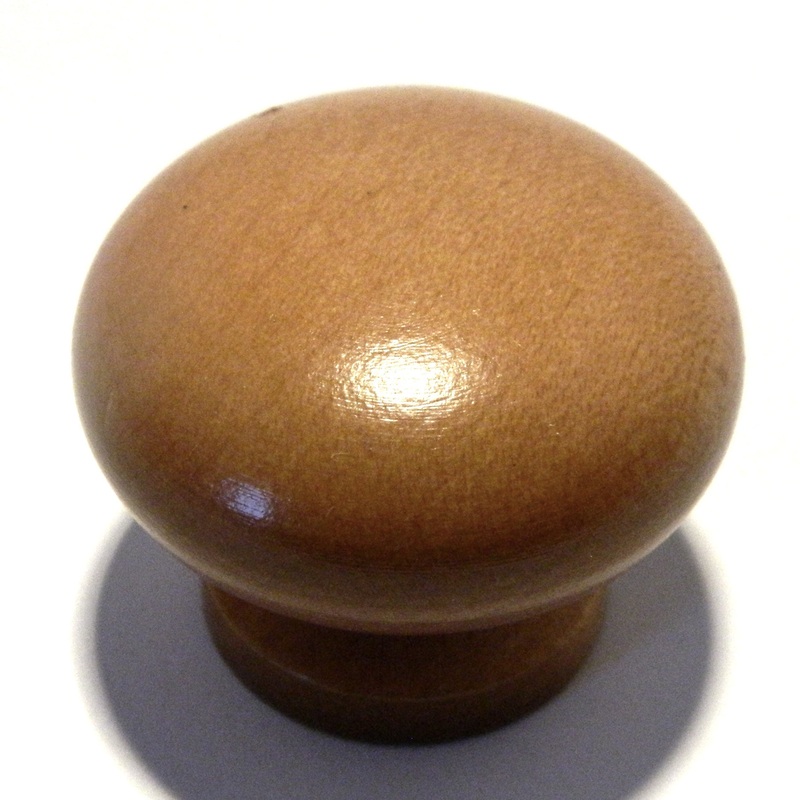 Amerock Wood Finishes BP880-MA2Y 1 1/2 Cherry Wood Mushroom Cabinet Knob Pull