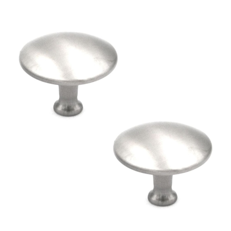 Liberty Domed Satin Nickel Round 1 1/4 Knobs P67658C-SN-C, 2 Pack