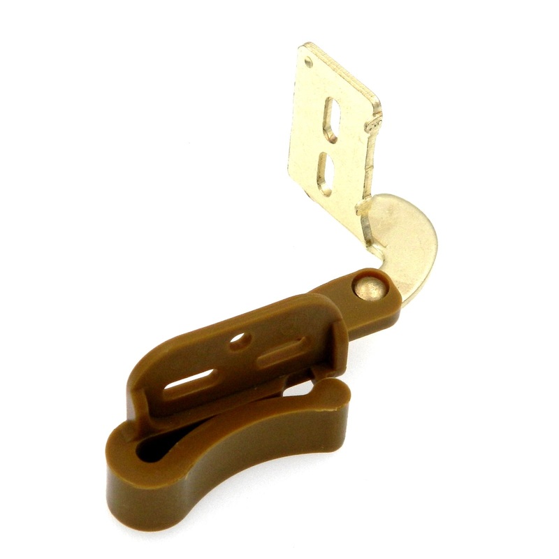 5 Pack Amerock CM2605-3 Bright Brass 1/4 Overlay Self-Latching Knife Hinges