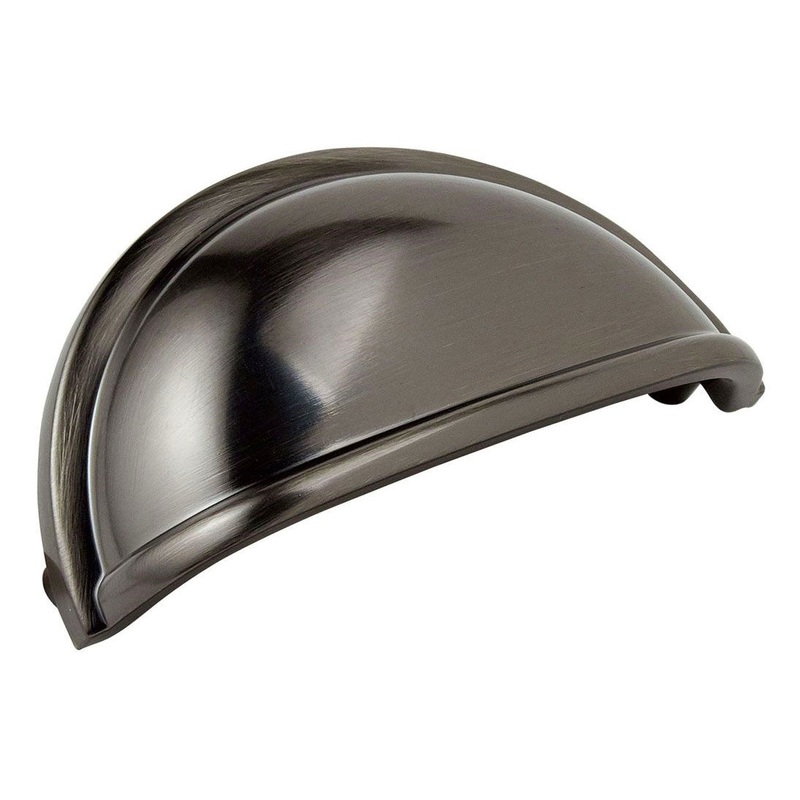 Amerock Cup Pulls Gunmetal 3 inch CTC Drawer Cup Pull BP53010GM